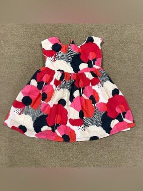 GAP Girls Bright Floral Sundress in Pink, Red, Navy & Ivory